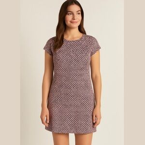 See By Chloe Pink Printed T Shirt Dress Size 2